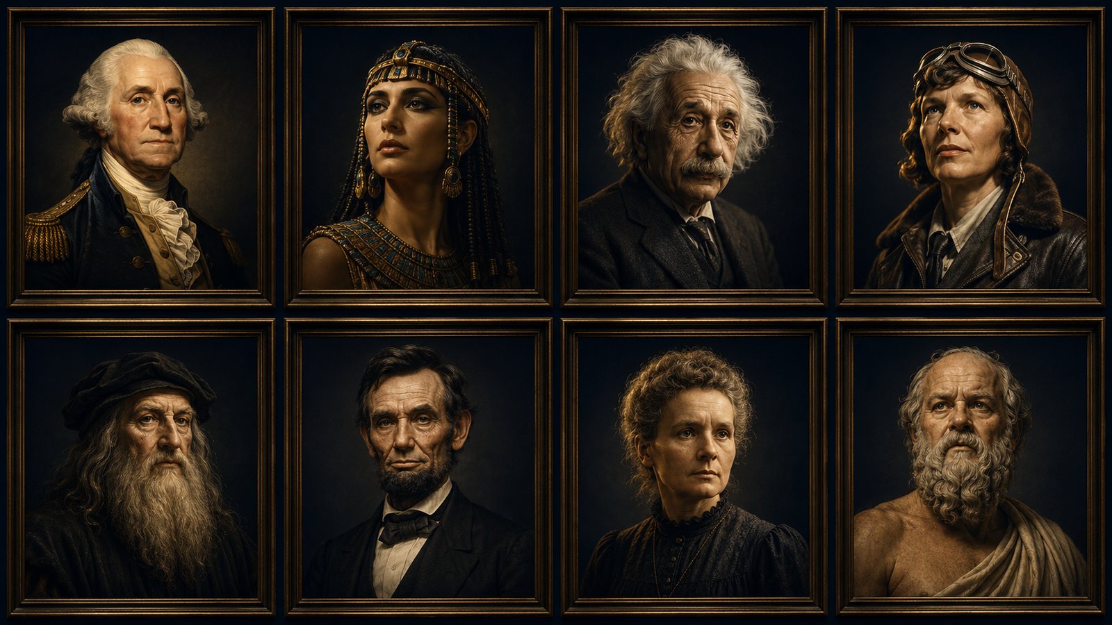 A gallery of historical figures